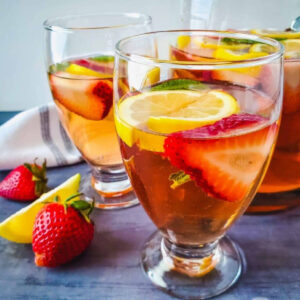 Fresh Fruit Strawberry Sangria.