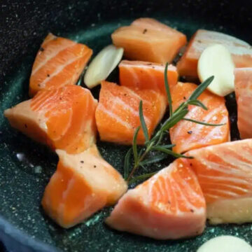 Cooking toro fish.