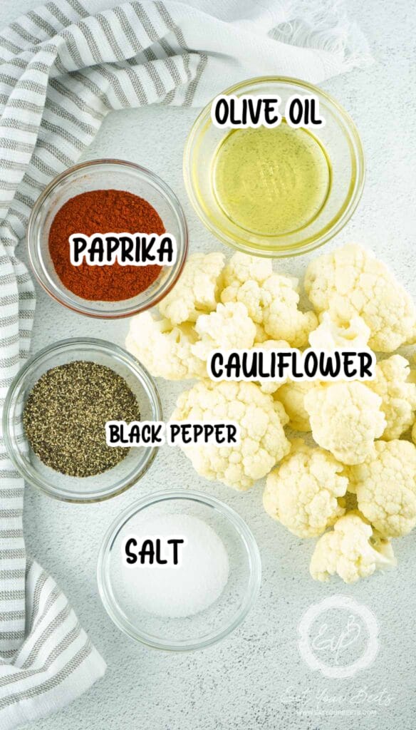 Air Fryer Cauliflower Ingredients
