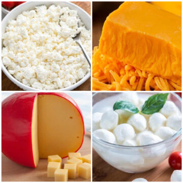 Substitutes for mozzarella.