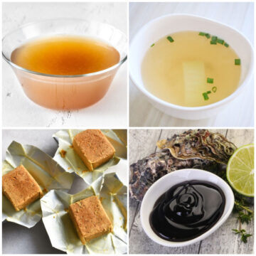 Fish stock substitutes.