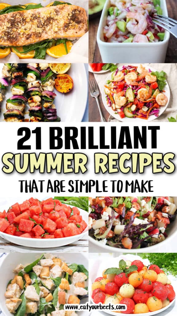 Hot Weather Summer Recipes For Dinner.