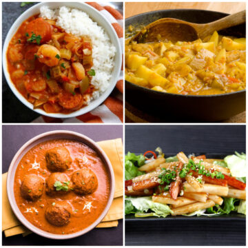 Meals to serve with chapati.