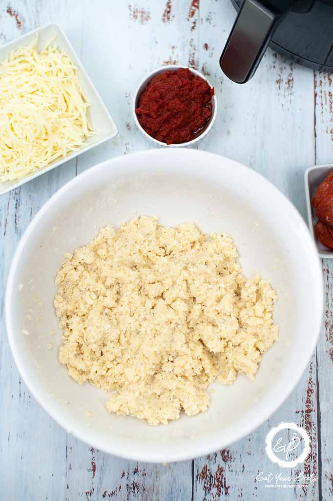 making cauliflower crust.