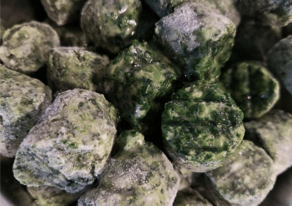 frozen basil.