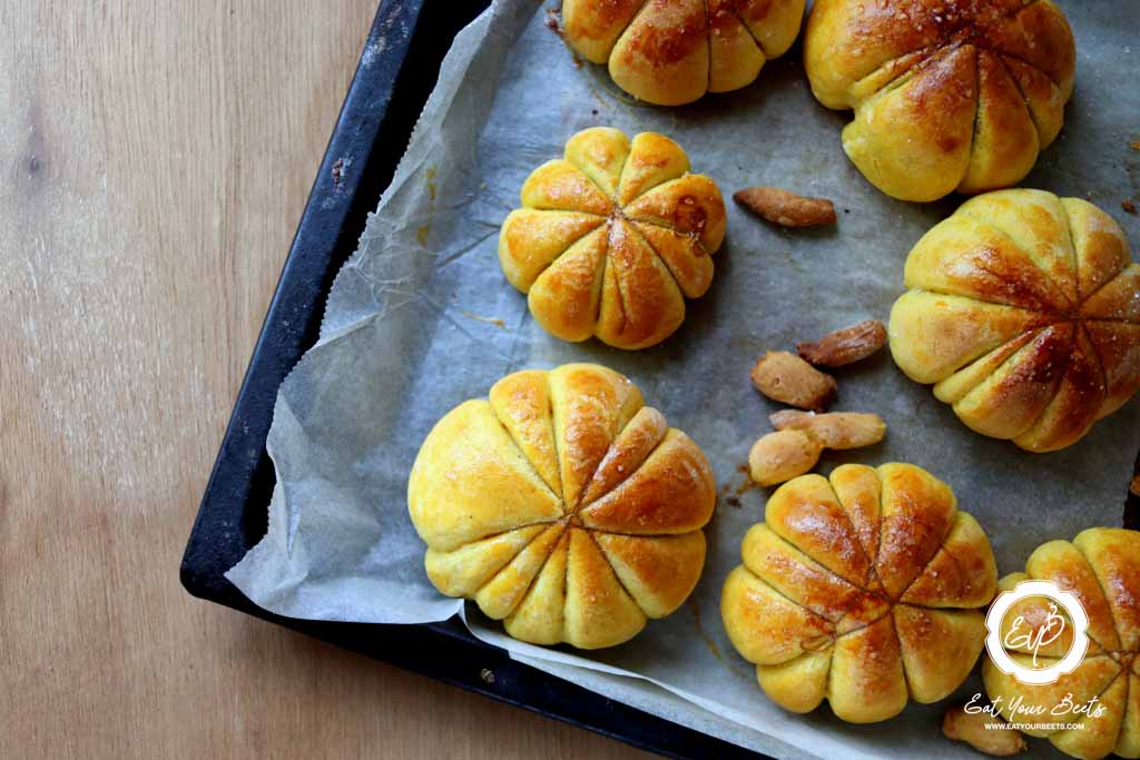 Baked pumpkin bread.