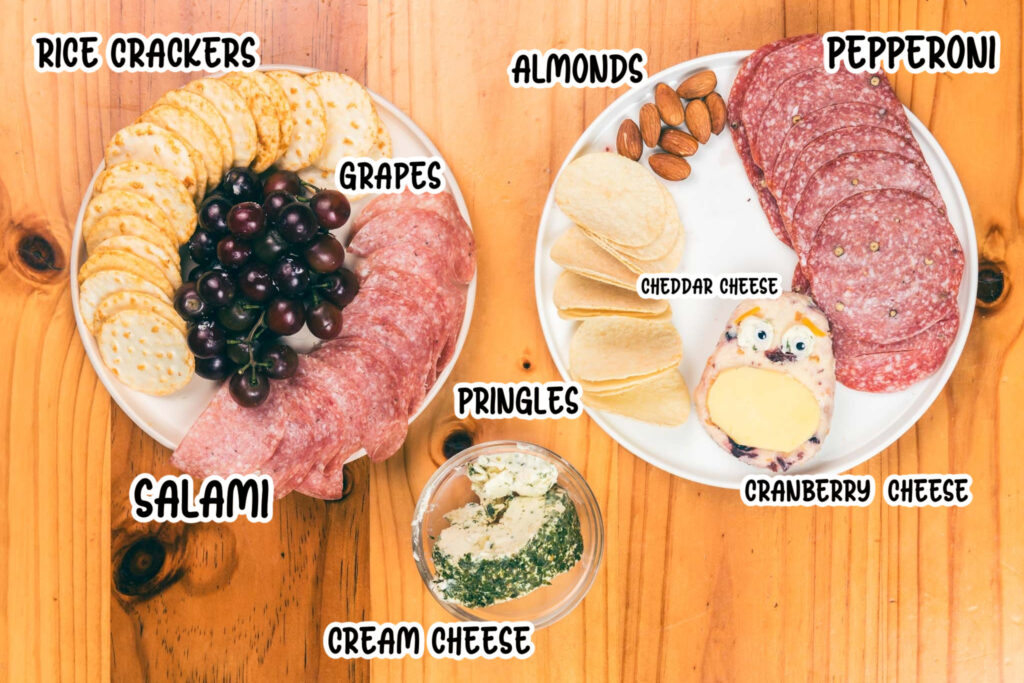 Ingredients to make Turkey Charcuterie.