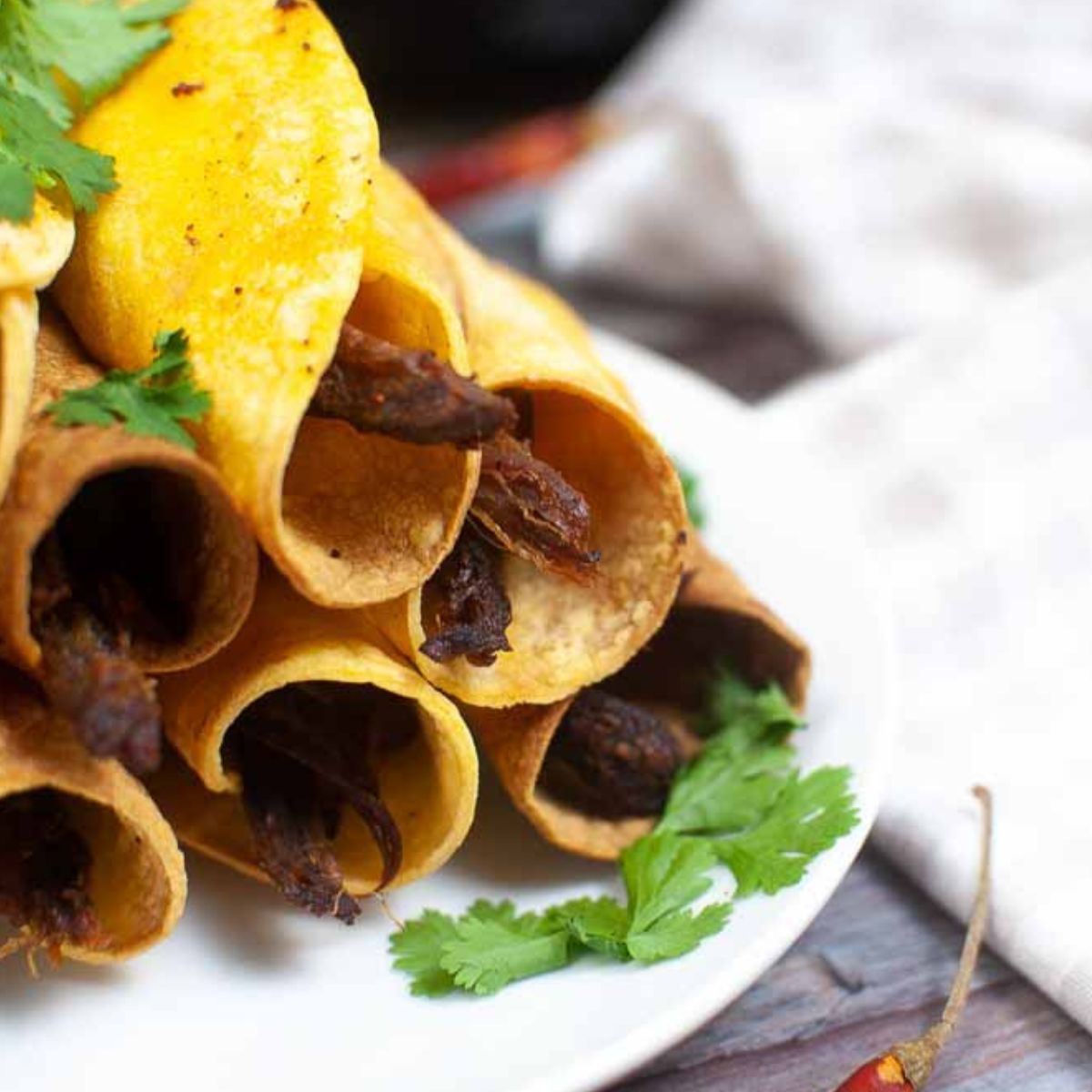 Best Air Fryer Taquitos: Beef Taquitos.