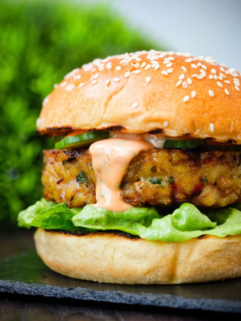 Thai fish burger.