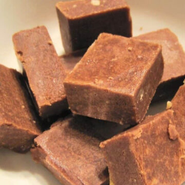 Fudge pieces.