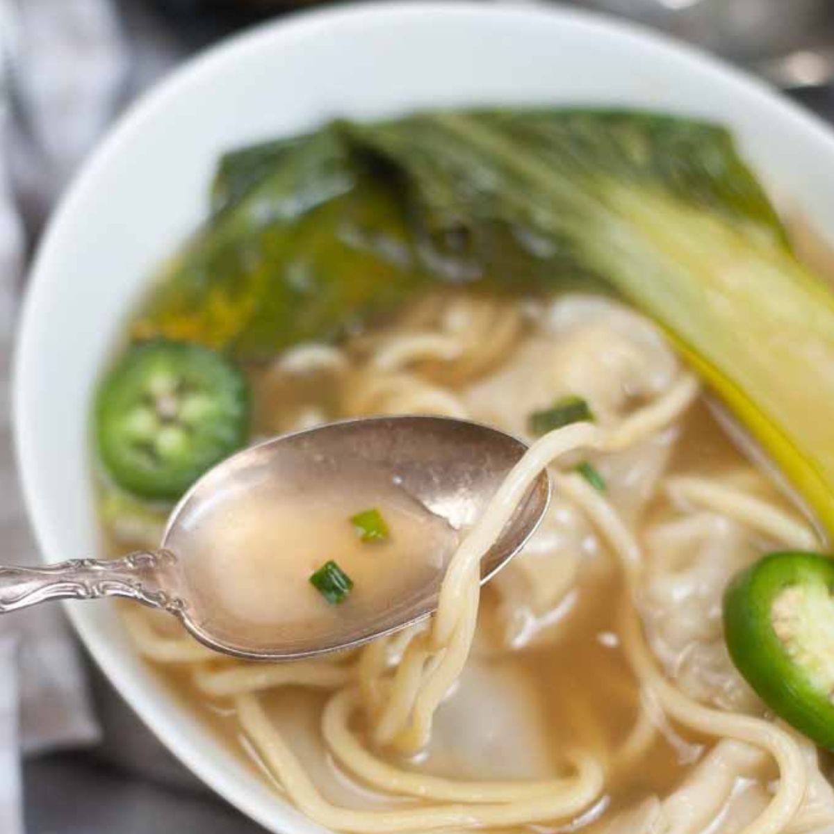 Instant Pot Chinese Dumpling Soup.