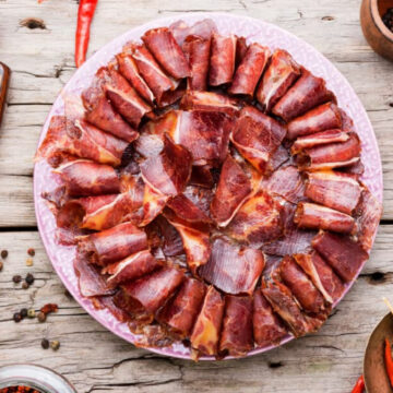 sliced beef jerky.