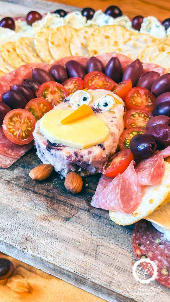 Close up view of Turkey Charcuterie.