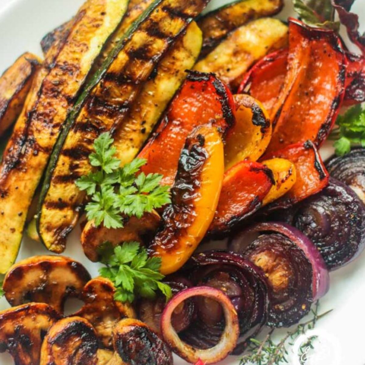 Balsamic Grilled Vegetables.