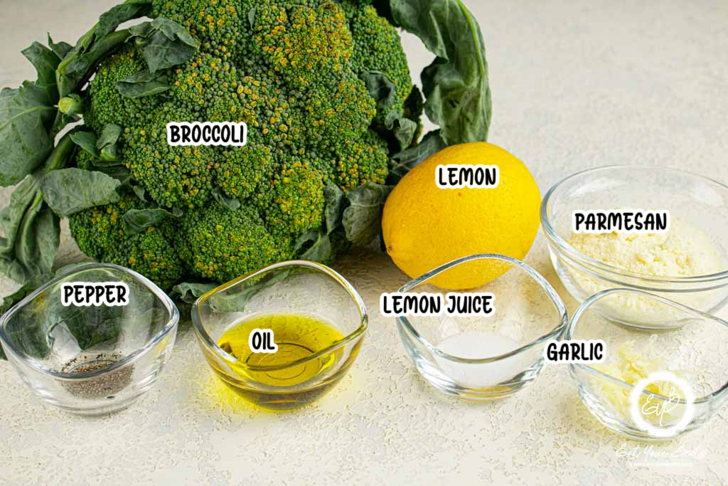 Parmesan Broccoli Chips Ingredients.