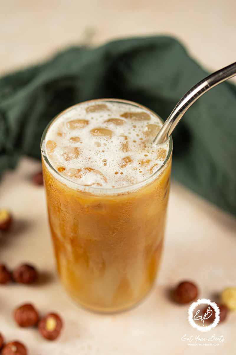 Hazelnut Oat Milk Shaken Espresso.