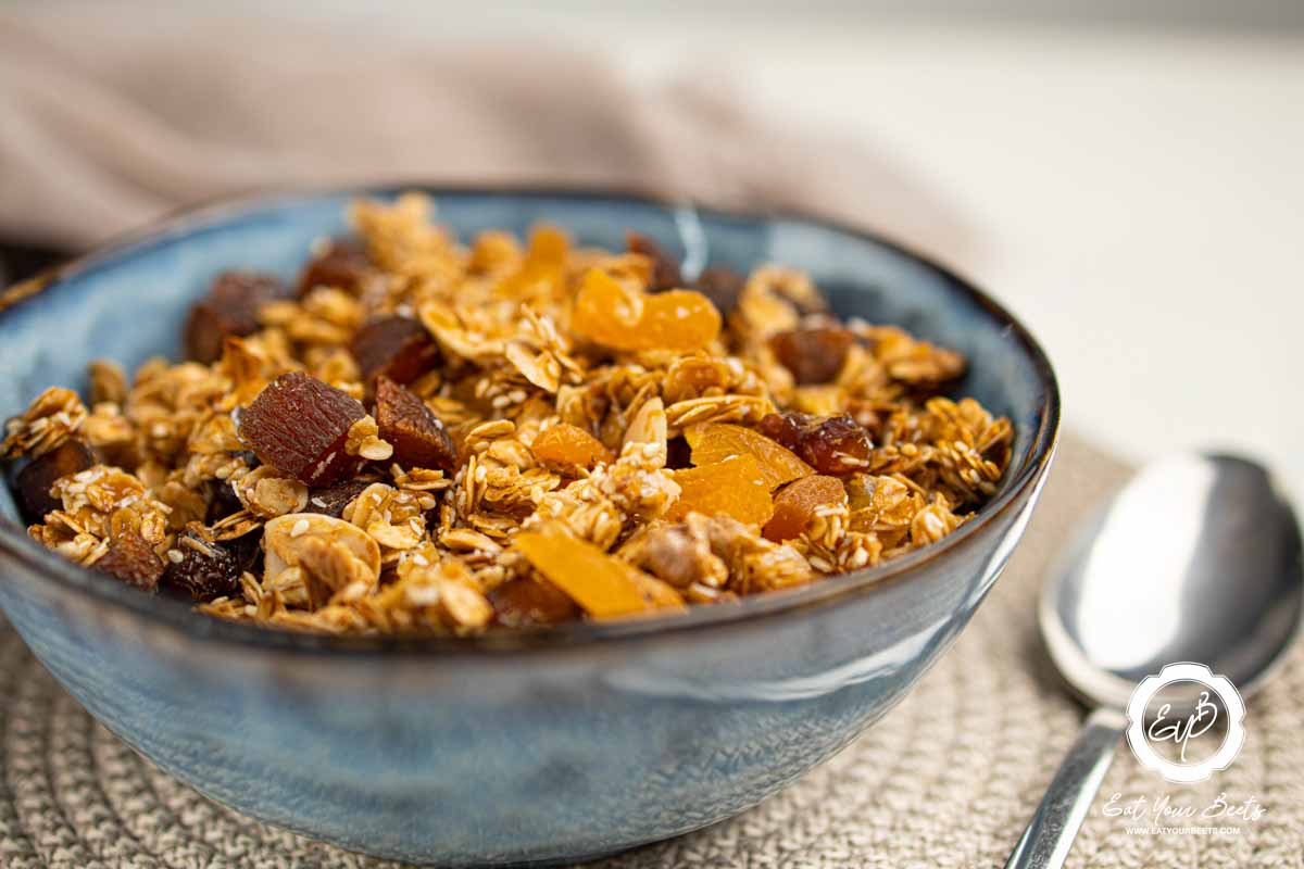 Granola in a bowl.