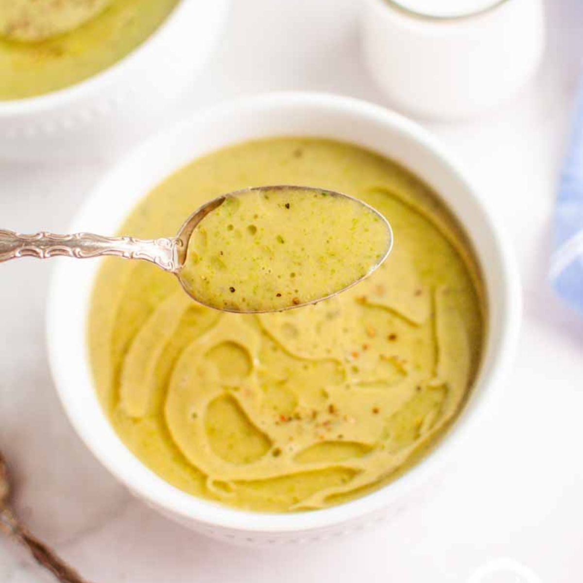 Dairy Free Cream of Broccoli Soup.