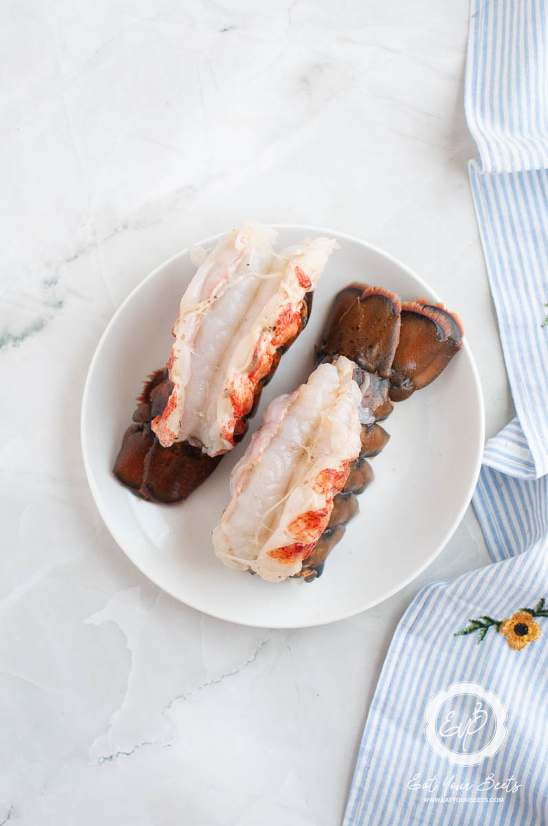Butterflied lobster tails.
