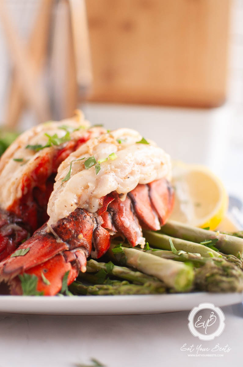 Perfectly cooked lobster tail served with lemon and butter—easy homemade seafood.