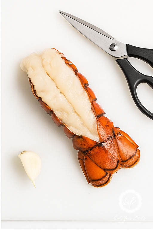 How to butterfly lobster tail step-by-step.