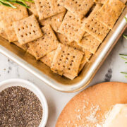 Wholewheat Einkorn Crackers.
